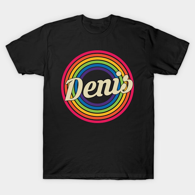 Denis - Retro Rainbow Style T-Shirt by MaydenArt